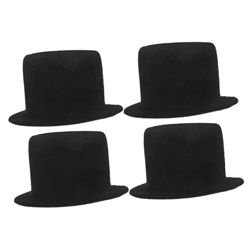 PLAFOPE 4 Stück Teiliges Mini Schwarz Kleine Puppenhüte Leichtes Material Vielseitige Deko Für Figuren Haustiere Festliche Partyaccessoires PLAFOPE 4 Stück Teiliges Mini Schwarz Kleine Puppenhüte Leichtes Material Vielseitige Deko Für Figuren Haustiere Festliche Partyaccessoires von PLAFOPE