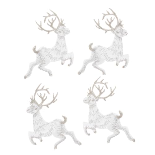 PLAFOPE 4 Stück Teiliges Weihnachts Rentier Aufnäher Bestickte DIY Applikationen Selbstklebende Flicken für Kleidung Taschen Mützen Festliche Rentier Deko für Weihnachten PLAFOPE 4 Stück Teiliges Weihnachts Rentier Aufnäher Bestickte DIY Applikationen Selbstklebende Flicken für Kleidung Taschen Mützen Festliche Rentier Deko für Weihnachten von PLAFOPE