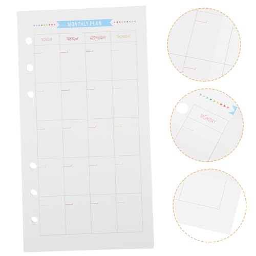 PLAFOPE 40 Blatt Papier Nachfüllblätter Strapazierfähiges Schreibpapier Kompatibel mit Standard Ringbüchern für Büro Schule und Reise Glatte Oberfläche zum Schreiben und Zeichnen PLAFOPE 40 Blatt Papier Nachfüllblätter Strapazierfähiges Schreibpapier Kompatibel mit Standard Ringbüchern für Büro Schule und Reise Glatte Oberfläche zum Schreiben und Zeichnen von PLAFOPE