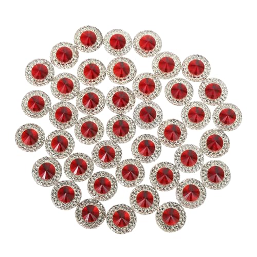 PLAFOPE 40 Stück Funkelndes Diy für Bastelarbeiten Runde und Flache Schmuckverzierungen für Schmuck Haarschmuck und Nagelkunst von PLAFOPE