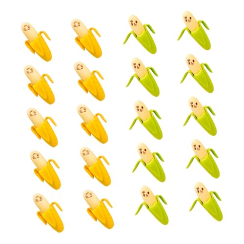 PLAFOPE 40 Stück Teiliges Cartoon Bananen Radiergummi für Schüler Niedliche Schulradierer in Banane form Leichte Tragbare Schüler Schreibwaren Radiergummis zum Einfachen Entfernen von von PLAFOPE