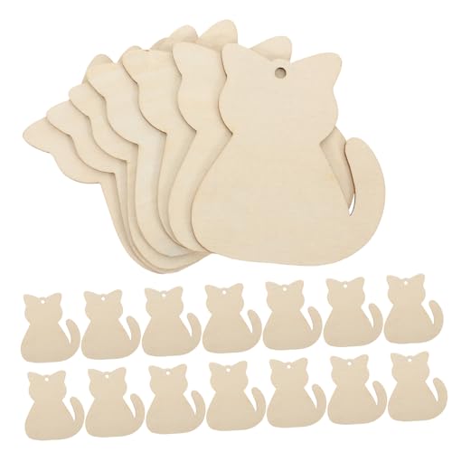 PLAFOPE 40 Stück Teiliges DIY Holz Katzenfiguren Unlackierte Holzscheiben für Bastelarbeiten Glatte Holzkatzen Formen zum Bemalen und Dekorieren Sicher für Geschenk und Partydeko PLAFOPE 40 Stück Teiliges DIY Holz Katzenfiguren Unlackierte Holzscheiben für Bastelarbeiten Glatte Holzkatzen Formen zum Bemalen und Dekorieren Sicher für Geschenk und Partydeko von PLAFOPE