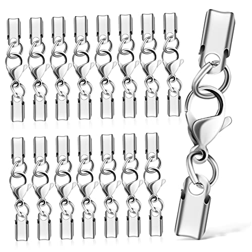 PLAFOPE 40 Stück Teiliges Lobster Verschlüsse Schmuckverbinder für DIY Halsketten Armbänder Karabiner Verschluss Einfach zu Bedienen Langlebig für Schmuckherstellung von PLAFOPE