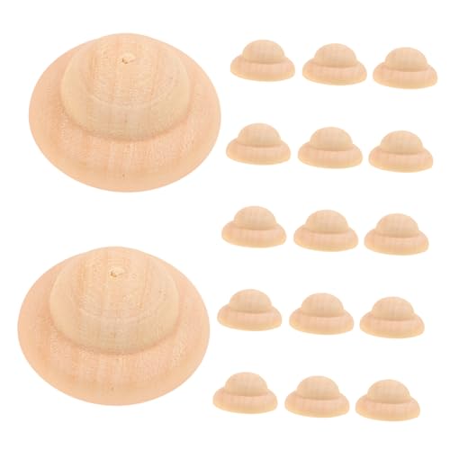 PLAFOPE 40 Stück Teiliges Unbemalter Holzpuppen hüte zum Bemalen Leichte DIY holzdekoration für Kreative Bastelprojekte Kleine Holzhüte für Puppen und Geschenkideen PLAFOPE 40 Stück Teiliges Unbemalter Holzpuppen hüte zum Bemalen Leichte DIY holzdekoration für Kreative Bastelprojekte Kleine Holzhüte für Puppen und Geschenkideen von PLAFOPE