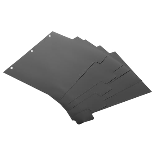 PLAFOPE 5 Blätter Teiliges Register Trennblätter für Ordner Robuste Divider mit Tabs Wiederverwendbare Seitentrenner für Büro Schule und Planer Kompatibel mit Ringbüchern von PLAFOPE