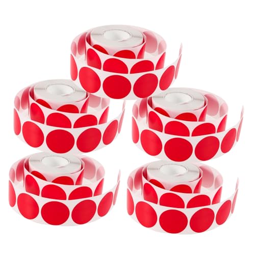 PLAFOPE 5 Rollen Selbstklebende Runde Etiketten Kreis Aufkleber Blanko für Handmade Projekte Büro Organisation Klebeetiketten Beschriften Umschlag Siegel Sticker PLAFOPE 5 Rollen Selbstklebende Runde Etiketten Kreis Aufkleber Blanko für Handmade Projekte Büro Organisation Klebeetiketten Beschriften Umschlag Siegel Sticker von PLAFOPE