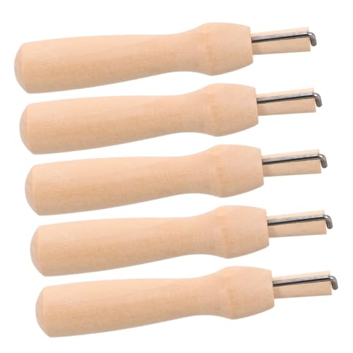 PLAFOPE 5 Sets Holzgriffe Für Filznadeln, Filznadel-stiftgriffe, Holzstanzer, Kreuzstich-Werkzeug Für Anfänger PLAFOPE 5 Sets Holzgriffe Für Filznadeln, Filznadel-stiftgriffe, Holzstanzer, Kreuzstich-Werkzeug Für Anfänger von PLAFOPE