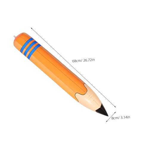 PLAFOPE 5 Stück Teiliges Aufblasbares Jumbo Bleistift PVC für Sportveranstaltungen Kindergarten Klassenzimmer Dekoration Vielseitig als Hammer Langhantel Goldstab für Schulanfang Spaß von PLAFOPE