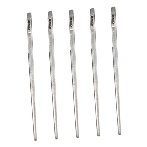 PLAFOPE 5 Stück Teiliges DIY Lederflecht Nadelset US Modell Praktische Webnadel für Lederband Stabile Einfädelhilfe Geeignet für Handarbeiten und Flechten von Lederseilen PLAFOPE 5 Stück Teiliges DIY Lederflecht Nadelset US Modell Praktische Webnadel für Lederband Stabile Einfädelhilfe Geeignet für Handarbeiten und Flechten von Lederseilen von PLAFOPE