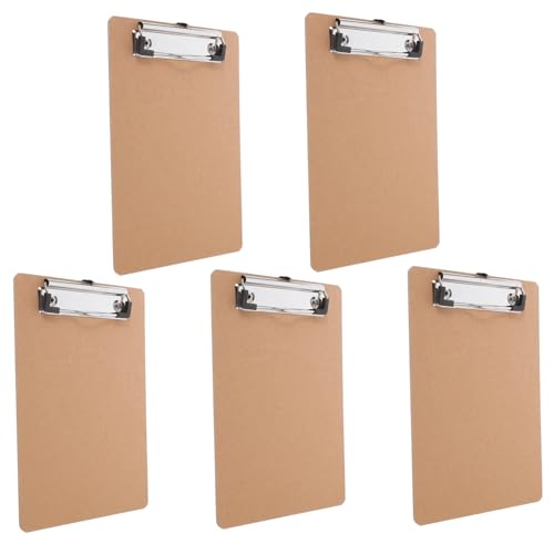 PLAFOPE 5 Stück Teiliges Klemmbrett Schreibbrett aus Holz und Leichtes Multifunktionales Schreibbrett für Büro Konferenz Dokumentenablage für Schule und Zuhause PLAFOPE 5 Stück Teiliges Klemmbrett Schreibbrett aus Holz und Leichtes Multifunktionales Schreibbrett für Büro Konferenz Dokumentenablage für Schule und Zuhause von PLAFOPE