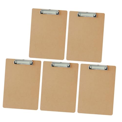 PLAFOPE 5 Stück Teiliges Klemmbrett aus Holz Multifunktional als Schreibbrett und Dokumentenhalter Leichtes Clipboard für Büro Schule und Konferenz Legal Clipboard Langlebig und Praktisch PLAFOPE 5 Stück Teiliges Klemmbrett aus Holz Multifunktional als Schreibbrett und Dokumentenhalter Leichtes Clipboard für Büro Schule und Konferenz Legal Clipboard Langlebig und Praktisch von PLAFOPE