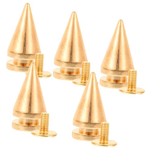 PLAFOPE 5 Stück Teiliges Metall Kegelnieten Schraubnieten Punk Spikes für Kleidung Schuhe Taschen DIY Zubehör Korrosionsbeständig Rostfrei Robust für Jacken Lederhandwerk PLAFOPE 5 Stück Teiliges Metall Kegelnieten Schraubnieten Punk Spikes für Kleidung Schuhe Taschen DIY Zubehör Korrosionsbeständig Rostfrei Robust für Jacken Lederhandwerk von PLAFOPE