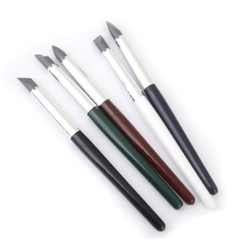 PLAFOPE 5 Stück Teiliges Modellierwerkzeug mit Flexiblen Silikonspitzen Farbiges Clay Sculpting Werkzeug für Präzises Formen Schnitzen Glätten für Basteln und Töpferarbeiten PLAFOPE 5 Stück Teiliges Modellierwerkzeug mit Flexiblen Silikonspitzen Farbiges Clay Sculpting Werkzeug für Präzises Formen Schnitzen Glätten für Basteln und Töpferarbeiten von PLAFOPE