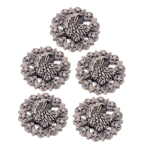 PLAFOPE 5 Stück Teiliges Modische Legierungs Knöpfe mit Langlebige Verschluss Accessoires für DIY Armbänder und Taschen Fest Sitzende Schraubknöpfe Vielseitig Einsetzbar von PLAFOPE