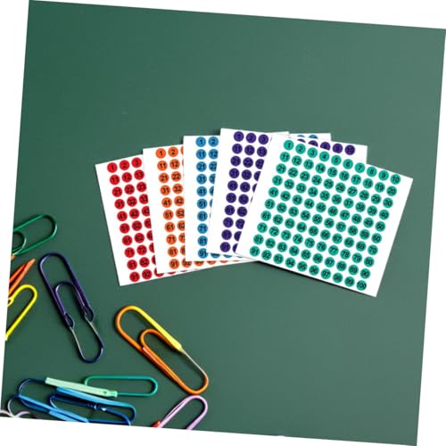 PLAFOPE 50 Blatt Farbige Nummernaufkleber Rund Selbstklebend Fortlaufende Zahlen Ablösbar ohne Rückstände Vielseitig für Büro Schule Heimorganisation und Bastelprojekte PLAFOPE 50 Blatt Farbige Nummernaufkleber Rund Selbstklebend Fortlaufende Zahlen Ablösbar ohne Rückstände Vielseitig für Büro Schule Heimorganisation und Bastelprojekte von PLAFOPE