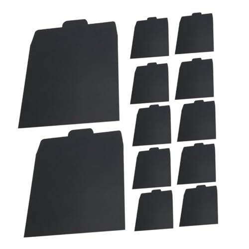 PLAFOPE 50 Stück Cd -umschlag Cd-verpackungshüllen Wiederverwendbar Ärmel Umschläge Papptüten Cd-hüllen Kleiner Umschlag Umschlaghalter Dvd-aufbewahrungshüllen Dvd-speicher Schwarz Papier von PLAFOPE