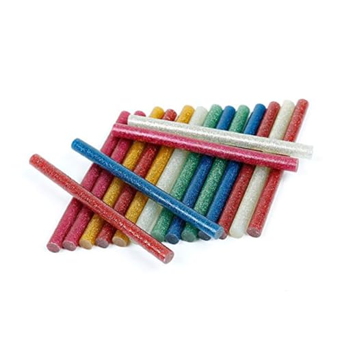PLAFOPE 50 Stück Glitzer Heißklebestifte Farben Starke Haftung EVA Hot Melt Klebesticks für DIY Basteln Reparatur Papier Holz Stoff Glas Kompatibel mit Heißklebepistolen PLAFOPE 50 Stück Glitzer Heißklebestifte Farben Starke Haftung EVA Hot Melt Klebesticks für DIY Basteln Reparatur Papier Holz Stoff Glas Kompatibel mit Heißklebepistolen von PLAFOPE