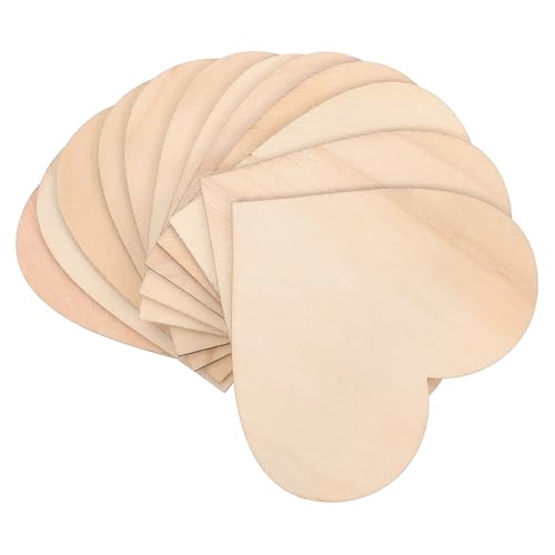 PLAFOPE 50 Stück Herzförmige Holzscheiben DIY Bastelholzstücke Naturholzscheiben zum Bemalen und Dekorieren für Handwerk und Wohnaccessoires PLAFOPE 50 Stück Herzförmige Holzscheiben DIY Bastelholzstücke Naturholzscheiben zum Bemalen und Dekorieren für Handwerk und Wohnaccessoires von PLAFOPE