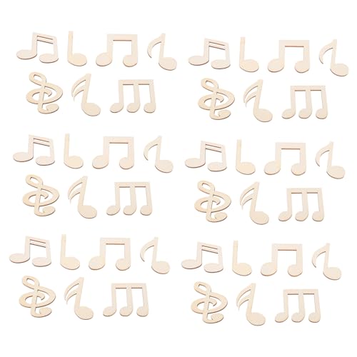 PLAFOPE 50 Stück Holz Musiknoten Deko Unbehandelte Holzscheiben für DIY Basteln Malen Weihnachten Raumdekoration Natürliche Eleganz Individuelle Gestaltung PLAFOPE 50 Stück Holz Musiknoten Deko Unbehandelte Holzscheiben für DIY Basteln Malen Weihnachten Raumdekoration Natürliche Eleganz Individuelle Gestaltung von PLAFOPE