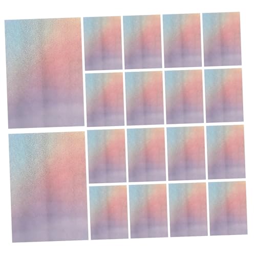 PLAFOPE 50 Stück Metallic Holografisches Cardstock Papier Irisierendes Spiegelglanz Papier Quadrate Zum Basteln Origami Scrapbooking Geburtstagsdeko von PLAFOPE