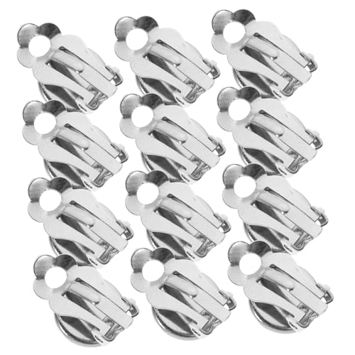 PLAFOPE 50 Stück Ohrclip Rohlinge Silber Ohrclip Zubehör DIY Material Schmuckherstellung für Damen Basteln und Selber Machen PLAFOPE 50 Stück Ohrclip Rohlinge Silber Ohrclip Zubehör DIY Material Schmuckherstellung für Damen Basteln und Selber Machen von PLAFOPE