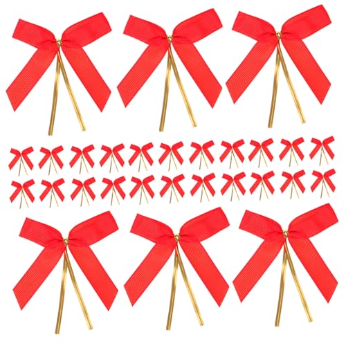 PLAFOPE 50 Stück Rote Doppelseitige Ripsband schleifen Handgefertigte Schleifenbänder Breit Kreative Schleifen für Geschenkverpackung Basteln Dekoration Kleidung PLAFOPE 50 Stück Rote Doppelseitige Ripsband schleifen Handgefertigte Schleifenbänder Breit Kreative Schleifen für Geschenkverpackung Basteln Dekoration Kleidung von PLAFOPE