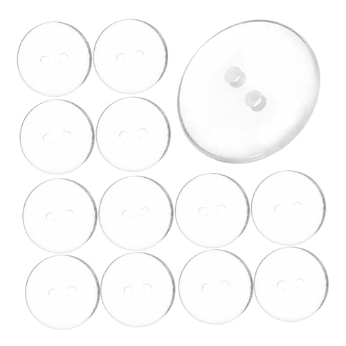 PLAFOPE 50 Stück Rundknöpfe zum Nähen Transparent Harzknöpfe für Diy Kleidung Dekorative Handgenähte Knöpfe Robust Vielseitig für Hemden Kleider Jacken PLAFOPE 50 Stück Rundknöpfe zum Nähen Transparent Harzknöpfe für Diy Kleidung Dekorative Handgenähte Knöpfe Robust Vielseitig für Hemden Kleider Jacken von PLAFOPE