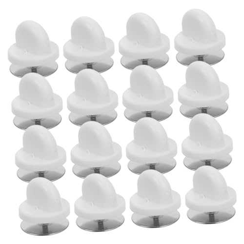 PLAFOPE 50 Stück Schmetterling Pin Backs aus Weichem PVC Gummi Runde Anstecknadel Verschlüsse für Broschen DIY Bastelbedarf mit Praktischer Aufbewahrungsbox Passend für Hüte und Krawatten von PLAFOPE