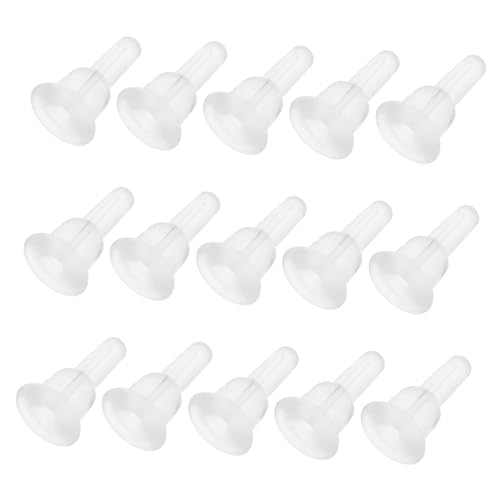 PLAFOPE 50 Stück Silikon Ohrstecker Verschlüsse Ohrring Stopper Ohrringrückseiten Praktisch Hautfreundlich Allergikerfreundlich Weich Sicher Für Verschiedene Ohrstecker von PLAFOPE