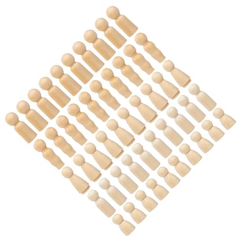 PLAFOPE 50 Stück Teiliges Holz DIY puppen Fünfköpfige Familie Bemalbare Holzfiguren mit Glatter Oberfläche Kindersicher Kreativ Fördernd für Bastelprojekte und Wohnraumdekoration PLAFOPE 50 Stück Teiliges Holz DIY puppen Fünfköpfige Familie Bemalbare Holzfiguren mit Glatter Oberfläche Kindersicher Kreativ Fördernd für Bastelprojekte und Wohnraumdekoration von PLAFOPE