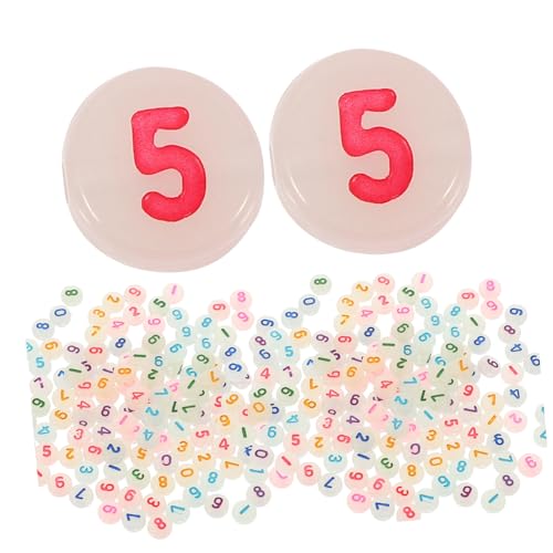 PLAFOPE 500 Stück Leuchtende Acrylperlen für Schmuckherstellung Bunte DIY Spacer Perlen für Armbänder Halsketten Hautfreundlich Langlebig für Handgemachten Schmuck und Bastelprojekte von PLAFOPE