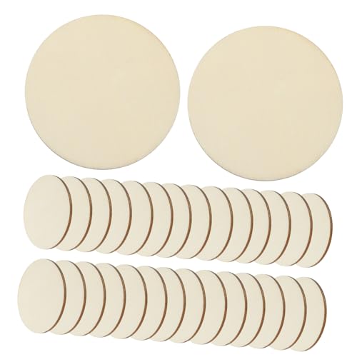PLAFOPE 50Stücke Runde Holzscheiben Naturholz für DIY Bastelprojekte Dekoration für Zuhause und Feste Glatte Oberfläche zum Bemalen und Beschriften PLAFOPE 50Stücke Runde Holzscheiben Naturholz für DIY Bastelprojekte Dekoration für Zuhause und Feste Glatte Oberfläche zum Bemalen und Beschriften von PLAFOPE