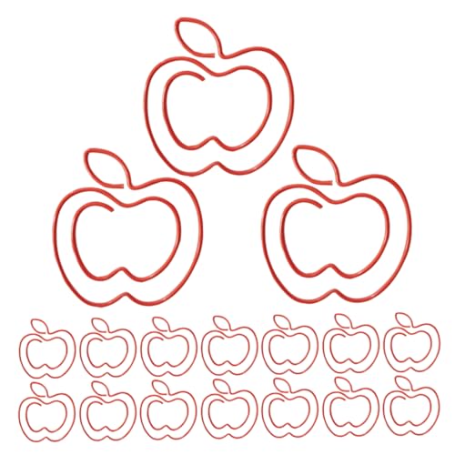 PLAFOPE 50stücke Rote Apfel Büroklammern Kreative Büroaccessoires Für Schule Und Zuhause Praktische Papierclips Apfel-form Für Dokumente Und Notizen PLAFOPE 50stücke Rote Apfel Büroklammern Kreative Büroaccessoires Für Schule Und Zuhause Praktische Papierclips Apfel-form Für Dokumente Und Notizen von PLAFOPE