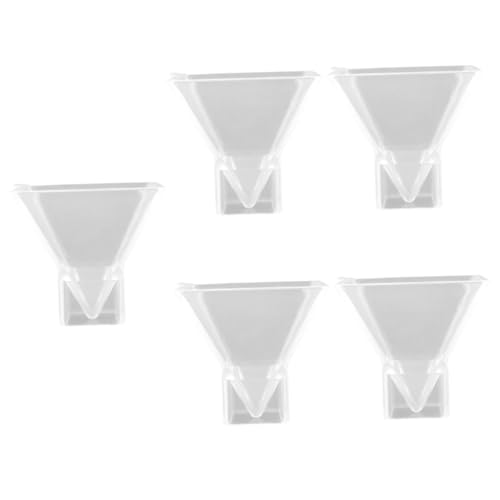 PLAFOPE 5St Pyramidenform trockenblüten trockenblumen soufleförmchen silikonform Pyramiden-Sinker-Form Formen für die Schmuckherstellung Gießform aus Epoxidharz Pyramidensilikon Kieselgel von PLAFOPE