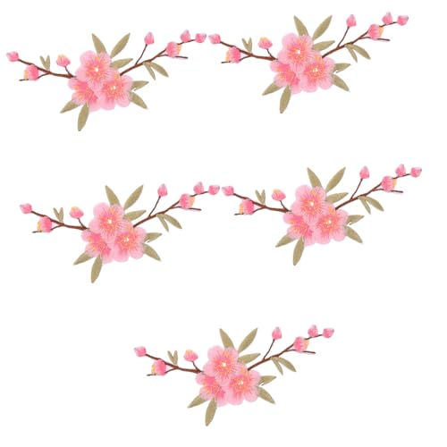 PLAFOPE 5Stücke Blumenstoff Aufnäher Zum Aufbügeln Dekorative DIY Bügelpatches Für Kleidung Flicken Für Vielseitig Einsetzbar Für Jacken Taschen Und Jeans PLAFOPE 5Stücke Blumenstoff Aufnäher Zum Aufbügeln Dekorative DIY Bügelpatches Für Kleidung Flicken Für Vielseitig Einsetzbar Für Jacken Taschen Und Jeans von PLAFOPE