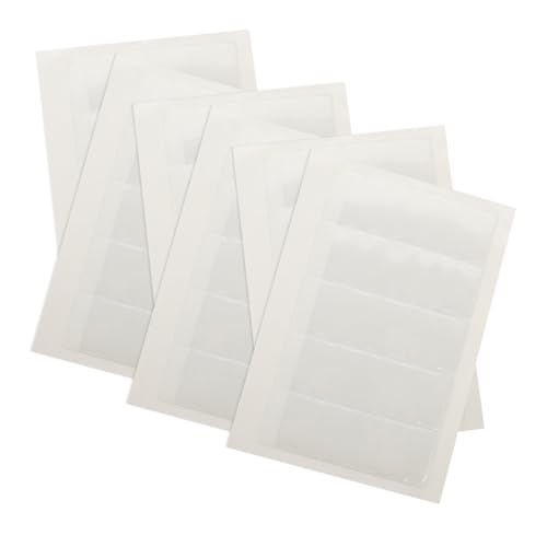 PLAFOPE 6 Blätter Transparent Selbstklebende Etikettenhalter PVC Aufbewahrungstaschen für Visitenkarten Kartenhüllen Dokumentenorganisation Kratzfest für Büro und Geschäft PLAFOPE 6 Blätter Transparent Selbstklebende Etikettenhalter PVC Aufbewahrungstaschen für Visitenkarten Kartenhüllen Dokumentenorganisation Kratzfest für Büro und Geschäft von PLAFOPE