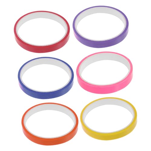 PLAFOPE 6 Rollen Farbige Klebebänder Sticky Ball Tapes Stressabbau Dekompressionsspielzeug DIY Sensorisches Kunststoffmaterial PLAFOPE 6 Rollen Farbige Klebebänder Sticky Ball Tapes Stressabbau Dekompressionsspielzeug DIY Sensorisches Kunststoffmaterial von PLAFOPE