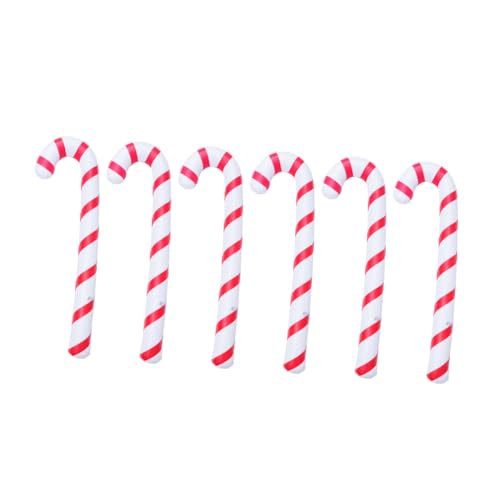 PLAFOPE 6 Stück Aufblasbare Weihnachtskrückenballons Zuckerstangen-design Rot-weiß für Weihnachtsdeko Außen Geburtstag Party Feier Zubehör von PLAFOPE