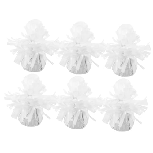 PLAFOPE 6 Stück Ballongewicht Weiße Ballonbeschwerer für Hochzeiten und Partys zur der Höhe von Heliumballons für Feiern und Dekorationen PLAFOPE 6 Stück Ballongewicht Weiße Ballonbeschwerer für Hochzeiten und Partys zur der Höhe von Heliumballons für Feiern und Dekorationen von PLAFOPE