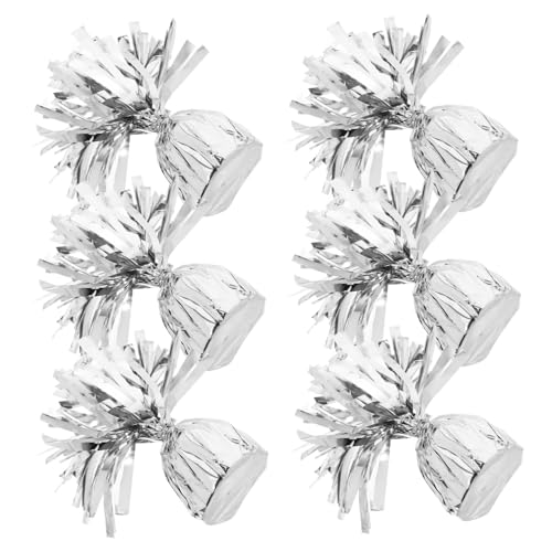 PLAFOPE 6 Stück Ballongewichte aus Silber Stabile Ballonbeschwerer für Partydekoration für Hochzeit Geburtstag Outdoor events Langlebig und Einfach zu Befestigen PLAFOPE 6 Stück Ballongewichte aus Silber Stabile Ballonbeschwerer für Partydekoration für Hochzeit Geburtstag Outdoor events Langlebig und Einfach zu Befestigen von PLAFOPE