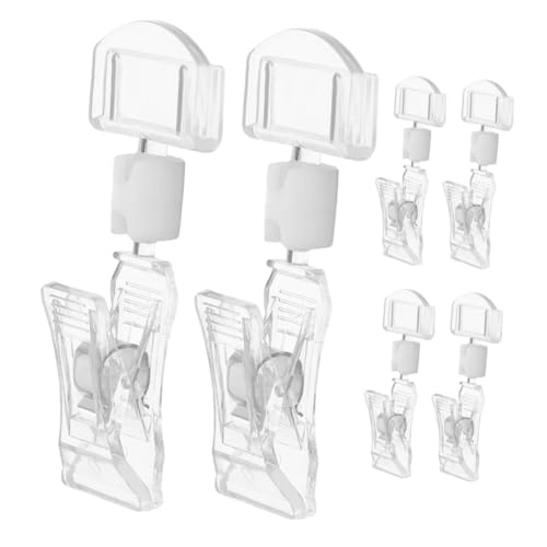 PLAFOPE 6 Stück Rotierbare Preisschildhalter Clips Transparente Etikettenhalter Klemmen für Warenpräsentation Leichte Aufsteller für Einzelhandel Supermarkt und Bekleidungsdisplay PLAFOPE 6 Stück Rotierbare Preisschildhalter Clips Transparente Etikettenhalter Klemmen für Warenpräsentation Leichte Aufsteller für Einzelhandel Supermarkt und Bekleidungsdisplay von PLAFOPE
