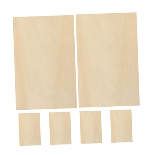 PLAFOPE 6 Stück Sperrholz-bastelbretter, Holzplatten, Brandmalerei, Unbehandelte Holzplatten Für Holzbrennprojekte, Kreative Kunst Und Familienspaß PLAFOPE 6 Stück Sperrholz-bastelbretter, Holzplatten, Brandmalerei, Unbehandelte Holzplatten Für Holzbrennprojekte, Kreative Kunst Und Familienspaß von PLAFOPE