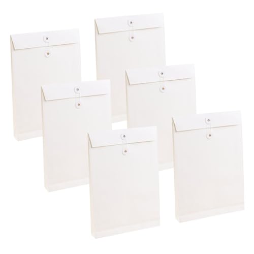 PLAFOPE 6 Stück Teiliges Dokumententaschen Weiß Vielseitige Stehende Organizer für Büro und Reisen Große Kapazität Leichter Sammelordner für Papier Dokumente und Kleidung PLAFOPE 6 Stück Teiliges Dokumententaschen Weiß Vielseitige Stehende Organizer für Büro und Reisen Große Kapazität Leichter Sammelordner für Papier Dokumente und Kleidung von PLAFOPE