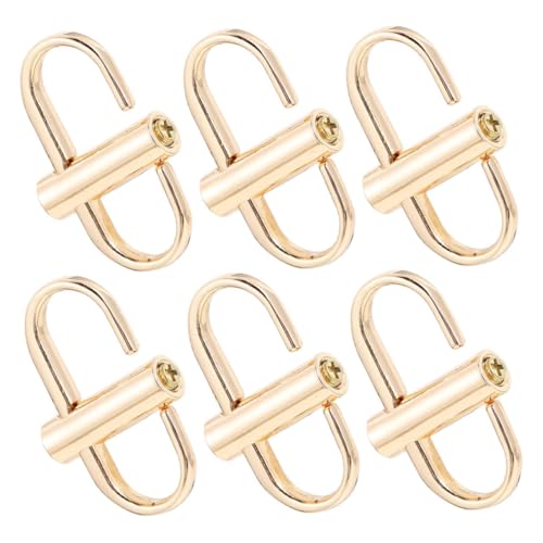 PLAFOPE 6 Stück Teiliges Metall ketten gurtverkürzer für Handtaschen Verstellbare Polierte Tasche Clips Vielseitige DIY Zubehör für Kettenriemen Retro Hellgold Einfach zu Reinigen und PLAFOPE 6 Stück Teiliges Metall ketten gurtverkürzer für Handtaschen Verstellbare Polierte Tasche Clips Vielseitige DIY Zubehör für Kettenriemen Retro Hellgold Einfach zu Reinigen und von PLAFOPE