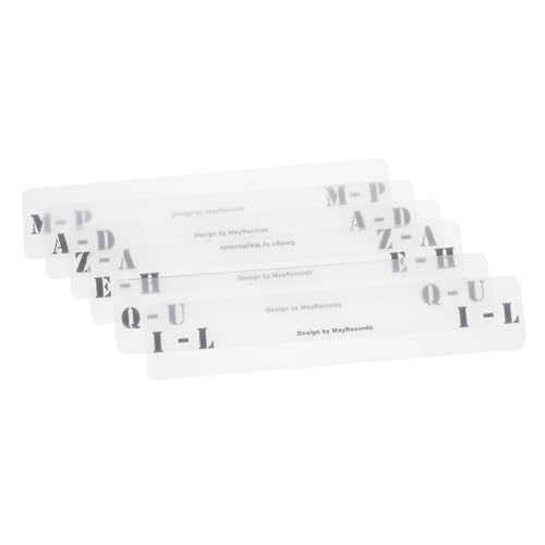 PLAFOPE 6 Stück Vinyl Schallplatten Trennkarten Teiliges Transparente Horizontale Schallplatten Sortierkarten Acryl Kategorieetiketten für Buchstabenklassifizierung Langlebig und Stabil PLAFOPE 6 Stück Vinyl Schallplatten Trennkarten Teiliges Transparente Horizontale Schallplatten Sortierkarten Acryl Kategorieetiketten für Buchstabenklassifizierung Langlebig und Stabil von PLAFOPE