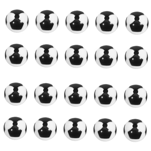 PLAFOPE 60 Stück Acryl Fußballperlen in klassischem Design für DIY Schmuckherstellung Runde Sport Spacer Beads für Armbänder Halsketten Kreative Bastelprojekte PLAFOPE 60 Stück Acryl Fußballperlen in klassischem Design für DIY Schmuckherstellung Runde Sport Spacer Beads für Armbänder Halsketten Kreative Bastelprojekte von PLAFOPE