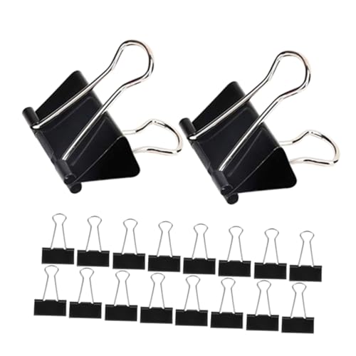 PLAFOPE 60 Stück Große Schwarze Metall-binder-clips Stabile Büroklammern für Papierorganisation Vielseitig Einsetzbar für Büro Schule und Zuhause PLAFOPE 60 Stück Große Schwarze Metall-binder-clips Stabile Büroklammern für Papierorganisation Vielseitig Einsetzbar für Büro Schule und Zuhause von PLAFOPE