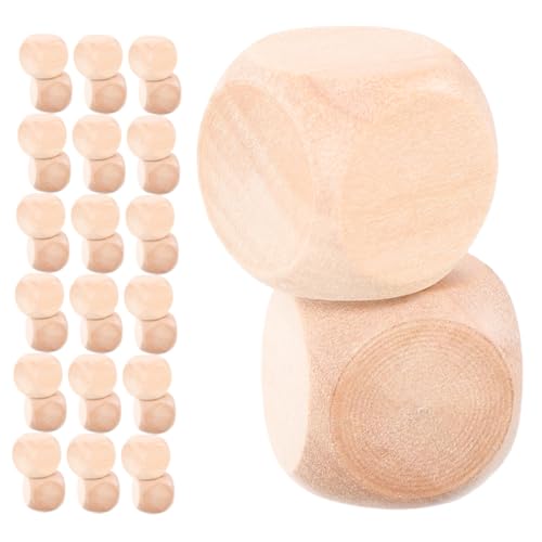 PLAFOPE 60 Stück Holzwürfel, 20 Mm, Blanke DIY-bastelblöcke Für Brettspiele, Mathematikunterricht, Graffiti, Abgerundete Ecken, Unbehandeltes Holz PLAFOPE 60 Stück Holzwürfel, 20 Mm, Blanke DIY-bastelblöcke Für Brettspiele, Mathematikunterricht, Graffiti, Abgerundete Ecken, Unbehandeltes Holz von PLAFOPE