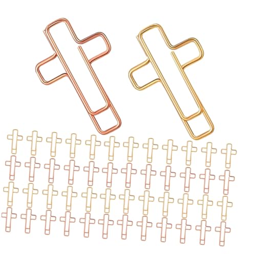 PLAFOPE 60 Stück Kreuz Büroklammern aus Metall Kleine Lesezeichen und Papierklammern mit Spirituellem Design Robust und Handlich für Planer Büro Schule und Zuhause PLAFOPE 60 Stück Kreuz Büroklammern aus Metall Kleine Lesezeichen und Papierklammern mit Spirituellem Design Robust und Handlich für Planer Büro Schule und Zuhause von PLAFOPE