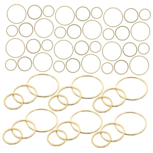 PLAFOPE 60 Stück Teiliges Kupfer Rund in K-goldfarben Schmuckzubehör für Damen für DIY Schmuckherstellung Halsketten Armbänder Schlüsselanhänger und Kreative Bastelprojekte PLAFOPE 60 Stück Teiliges Kupfer Rund in K-goldfarben Schmuckzubehör für Damen für DIY Schmuckherstellung Halsketten Armbänder Schlüsselanhänger und Kreative Bastelprojekte von PLAFOPE